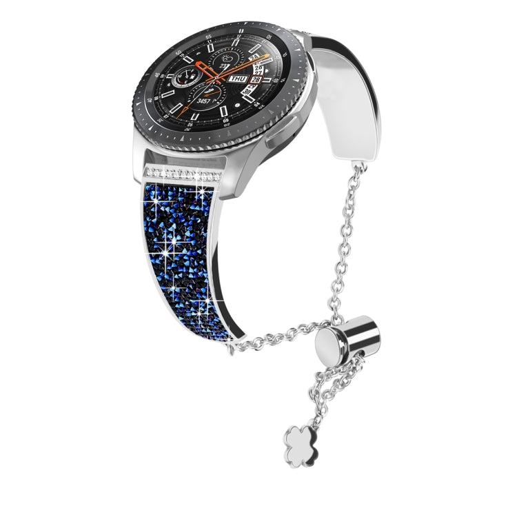22mm Diamond Chain Mental Watch Band, For Garmin Venu 2 / Forerunner 265 / 255