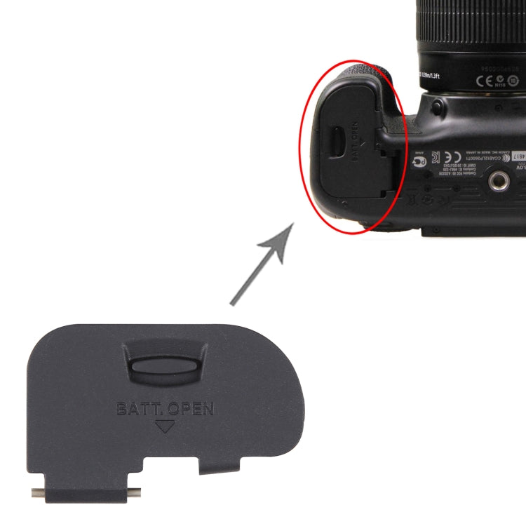 For Nikon D40 / D60 / D3000 / D5000 OEM Battery Compartment Cover, For Canon EOS 70D / EOS 80D, For Canon EOS 40D / EOS 50D, For Canon EOS 7D, For Canon EOS 350D / EOS 400D, For Canon EOS 1100D, For Canon EOS 450D / EOS 500D / EOS 1000D                ...