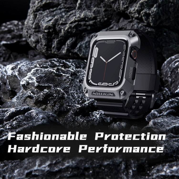 NILLKIN Ruidong Series Alloy + TPU Integrated Watch Band, For Apple Watch Series 8&7 45mm
