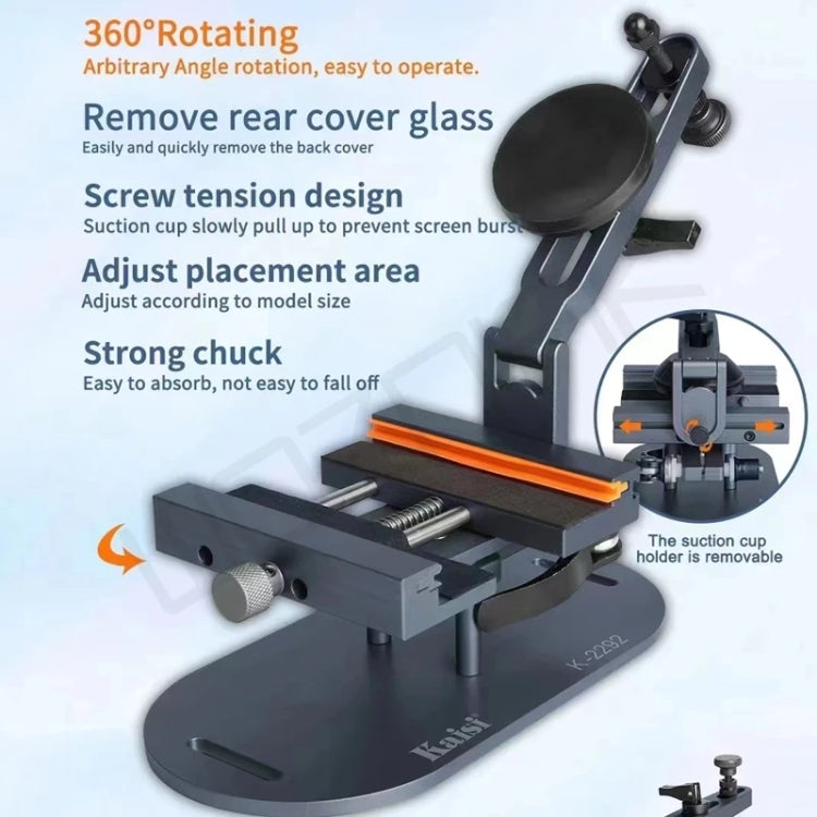 Kaisi K-2292 2 in1 360 Rotation Multifunctional Fixture, K-2292