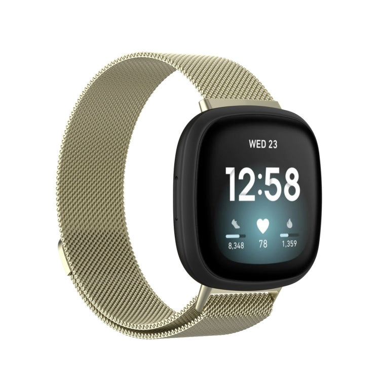 Milanese Magnetic Metal Weave Watchband, For Fitbit Versa 4 / 3