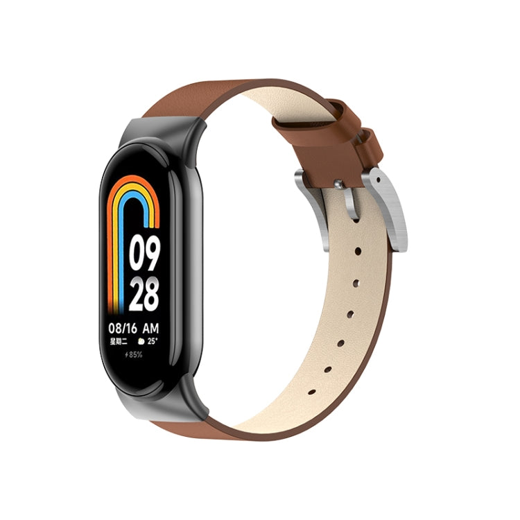 Leather Replacement Watch Band, For Xiaomi Mi Band 8