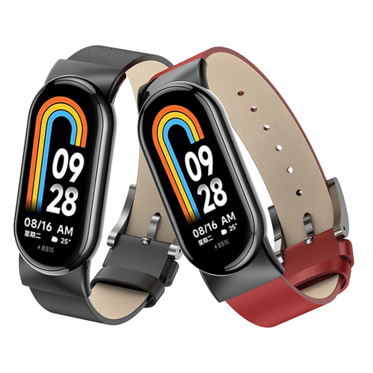 Leather Replacement Watch Band, For Xiaomi Mi Band 8