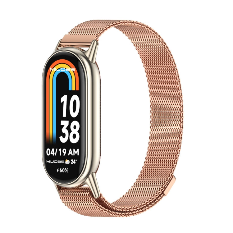 Mijobs Milan Magnetic Metal Stainless Steel Watch Band, For Xiaomi Smart Band 10 / 9 / 8