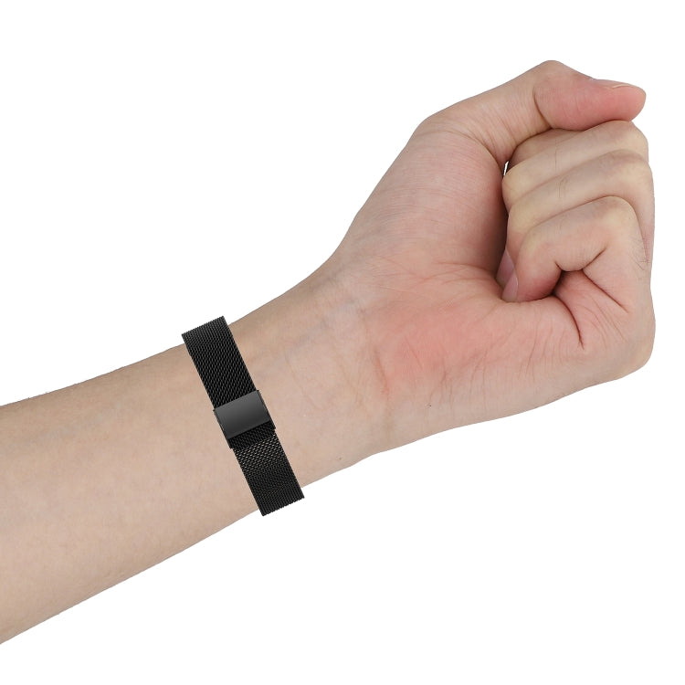 For Fitbit Alta / Alta HR / ACE Watch Button Mesh Metal Replacement Strap Watchband, S, L