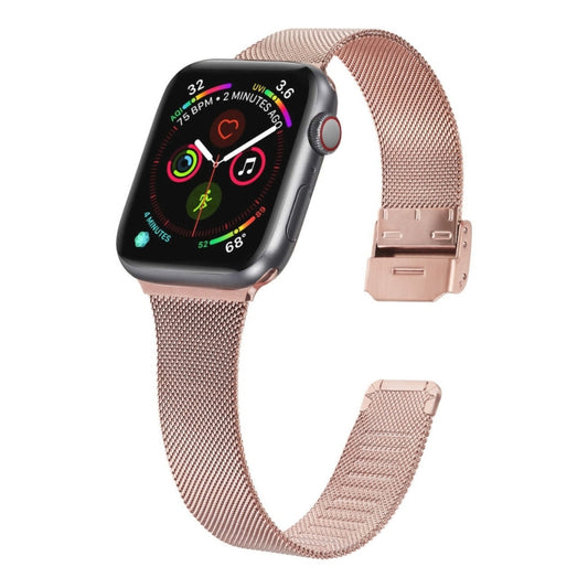 Milanese Stainless Steel Watchband, For Apple Watch Ultra 49mm / Series 8&7 45mm / SE 2&6&SE&5&4 44mm / 3&2&1 42mm, For Apple Watch Series 8&7 41mm / SE 2&6&SE&5&4 40mm / 3&2&1 38mm, For Apple Watch Series 7 45mm / 6 & SE & 5 & 4 44mm / 3 & 2 & 1 42mm