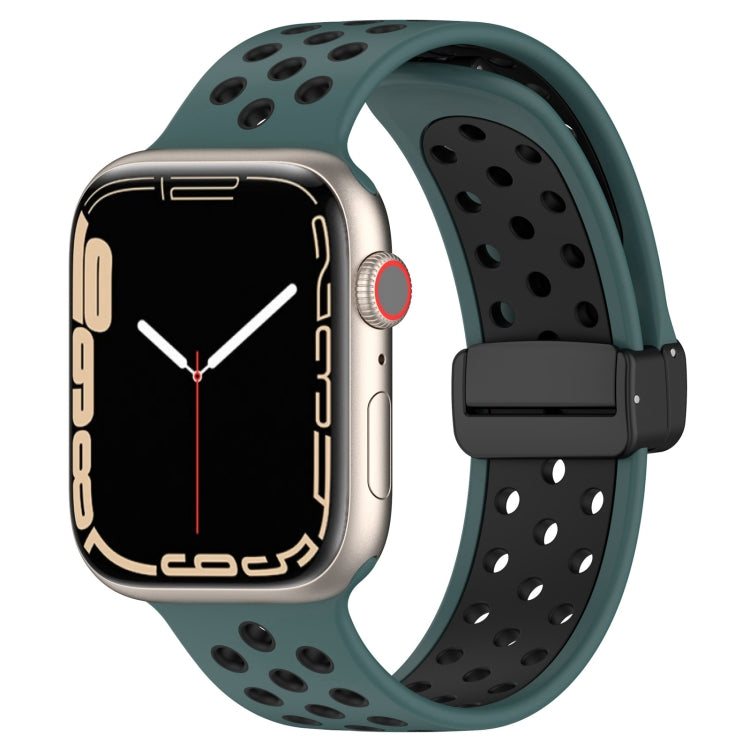 Magnetic Buckle Silicone Watch Band, For Apple Watch SE 40mm, For Apple Watch SE 44mm, For Apple Watch 6 40mm