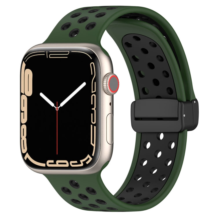 Magnetic Buckle Silicone Watch Band, For Apple Watch SE 40mm, For Apple Watch SE 44mm, For Apple Watch 6 40mm