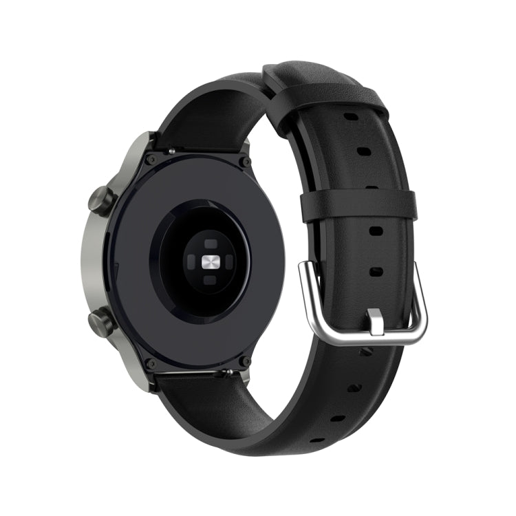Round Tail Leather Watch Band, For Huawei Watch 4 / Watch 4 Pro
