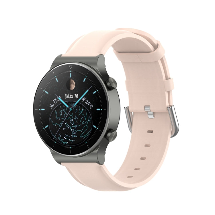 Round Tail Leather Watch Band, For Huawei Watch 4 / Watch 4 Pro