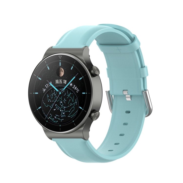 Round Tail Leather Watch Band, For Huawei Watch 4 / Watch 4 Pro