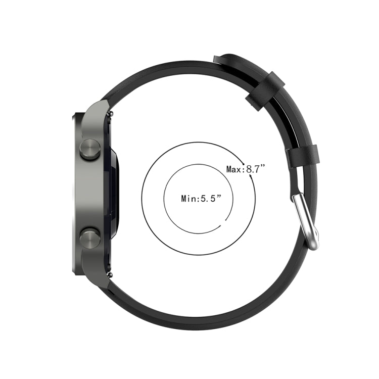 Round Tail Leather Watch Band, For Huawei Watch 4 / Watch 4 Pro