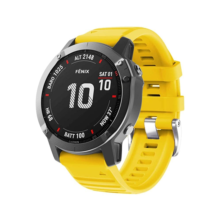 Screw Silver Steel Buckle Silicone Watch Band, For Garmin Forerunner 965 / 955 / 945 / 935, For Garmin Tactix 7 Pro / Fenix 7X / 6X Pro