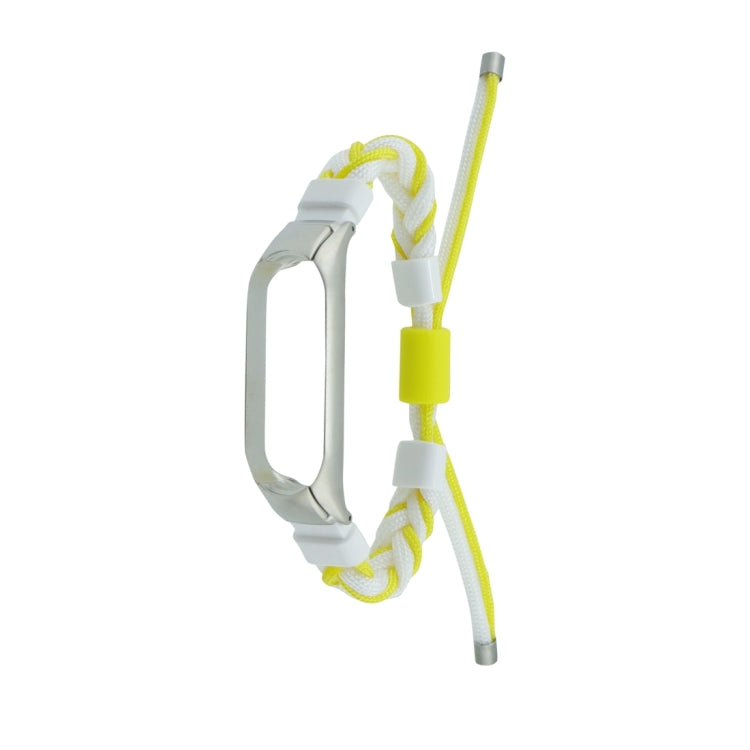 Silicone Bean Braided Cord Nylon Watch Band, For Xiaomi Mi Band 8, For Xiaomi Mi Band 7, For Xiaomi Mi Band 6 / 5, For Xiaomi Mi Band 4 / 3