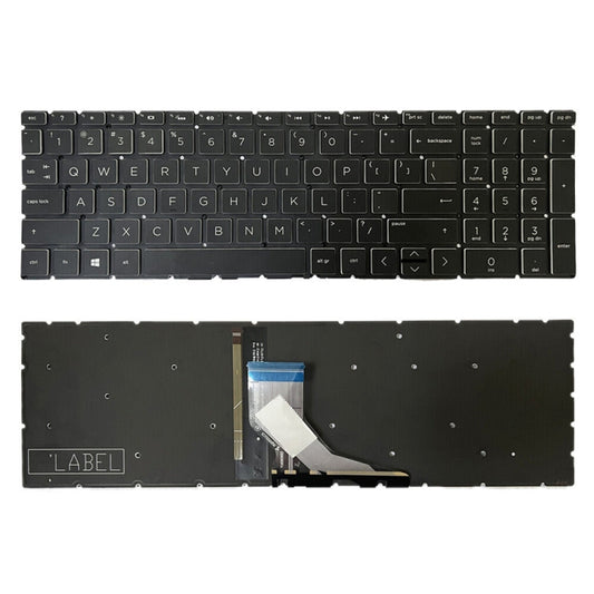 Crystal Cap US Version Laptop Backlight Keyboard, For HP Pavilion Gaming 15-DK