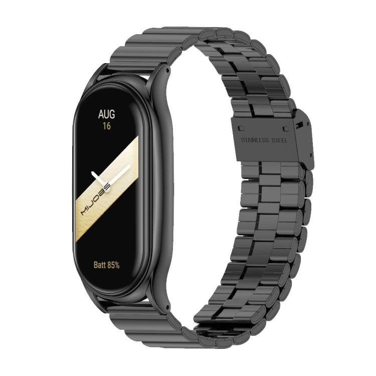 Mijobs Plus Case Bamboo Buckle Metal Watch Band, For Xiaomi Mi Band 8
