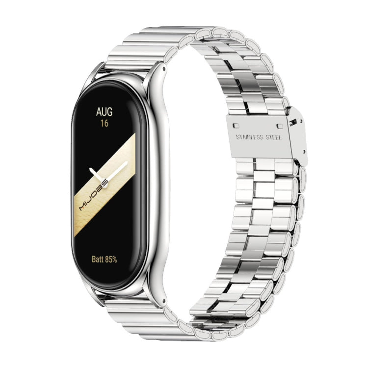 Mijobs Plus Case Bamboo Buckle Metal Watch Band, For Xiaomi Mi Band 8