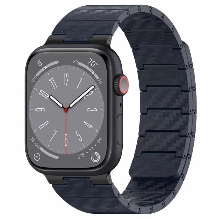 Carbon Fiber Magnetic Loop Watch Band, For Apple Watch Series 10 46mm, For Apple Watch Series 10 42mm, For Apple Watch SE 2023 44mm, For Apple Watch SE 2023 40mm, For Apple Watch Ultra 2 49mm, For Apple Watch Series 9 45mm, For Apple Watch Series 9 41m...