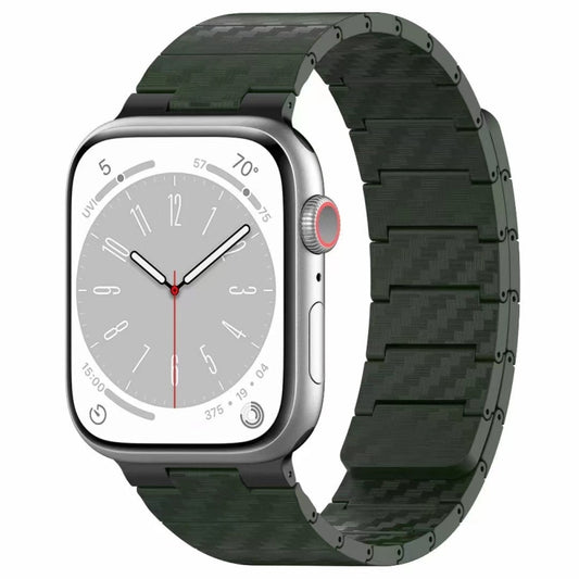 Carbon Fiber Magnetic Loop Watch Band, For Apple Watch Series 6 40mm, For Apple Watch Series 6 44mm, For Apple Watch Serie 5 44mm, For Apple Watch Series 5 40mm, For Apple Watch  Series 4 44mm, For Apple Watch Series 4 40mm, For Apple Watch Series 3 38...