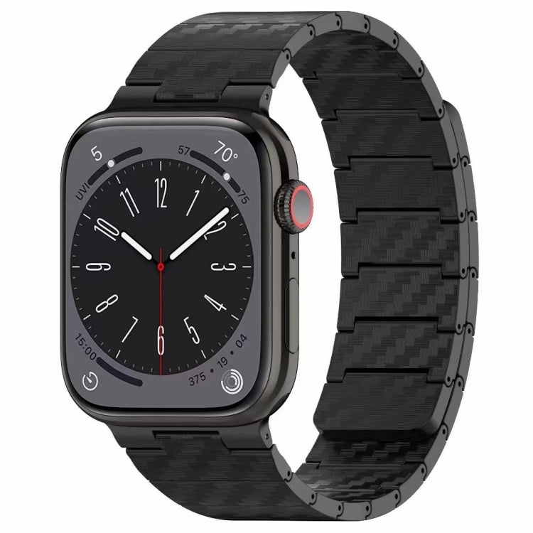 Carbon Fiber Magnetic Loop Watch Band, For Apple Watch Series 10 46mm, For Apple Watch Series 10 42mm, For Apple Watch SE 2023 44mm, For Apple Watch SE 2023 40mm, For Apple Watch Ultra 2 49mm, For Apple Watch Series 9 45mm, For Apple Watch Series 9 41m...