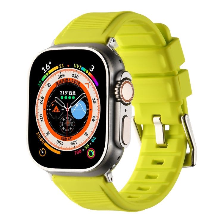 Double Ring Silicone Watch Band, For Apple Watch SE 2023 44mm, For Apple Watch Ultra 49mm, For Apple Watch SE 2023 40mm, For Apple Watch 8 41mm