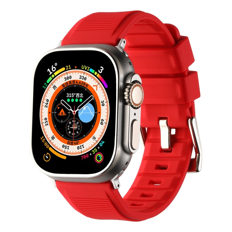 Double Ring Silicone Watch Band, For Apple Watch 3 38mm, For Apple Watch 3 42mm, For Apple Watch 2 42mm, For Apple Watch 2 38mm