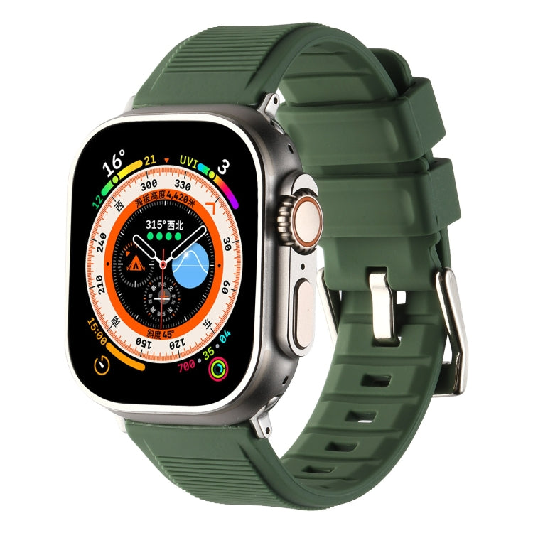 Double Ring Silicone Watch Band, For Apple Watch 3 38mm, For Apple Watch 3 42mm, For Apple Watch 2 42mm, For Apple Watch 2 38mm
