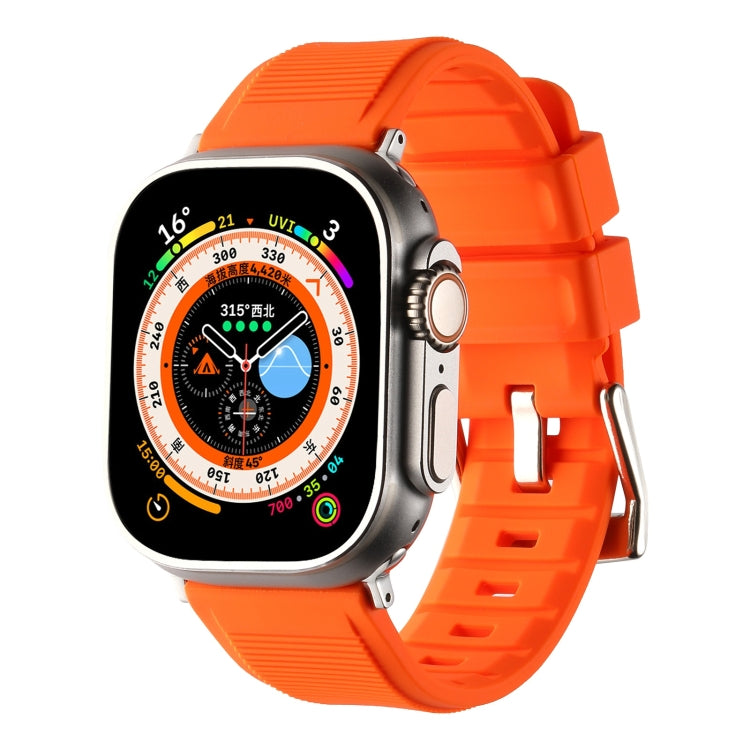 Double Ring Silicone Watch Band, For Apple Watch SE 2023 44mm, For Apple Watch Ultra 49mm, For Apple Watch SE 2023 40mm, For Apple Watch 8 41mm