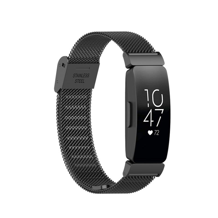 Buckle Fine Mesh Stainless Ssteel Watch Band, For Fitbit Inspire 3