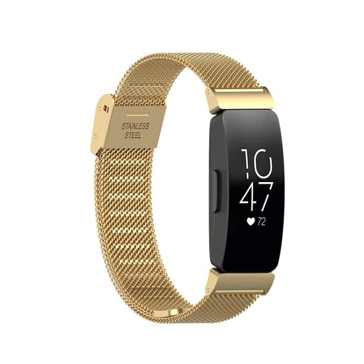Buckle Fine Mesh Stainless Ssteel Watch Band, For Fitbit Inspire 3