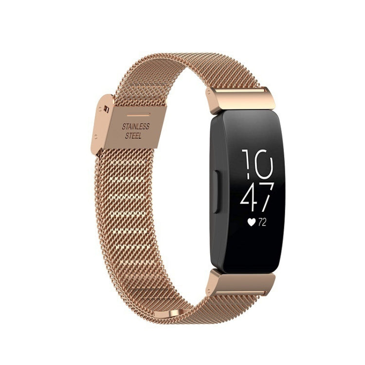 Buckle Fine Mesh Stainless Ssteel Watch Band, For Fitbit Inspire 3