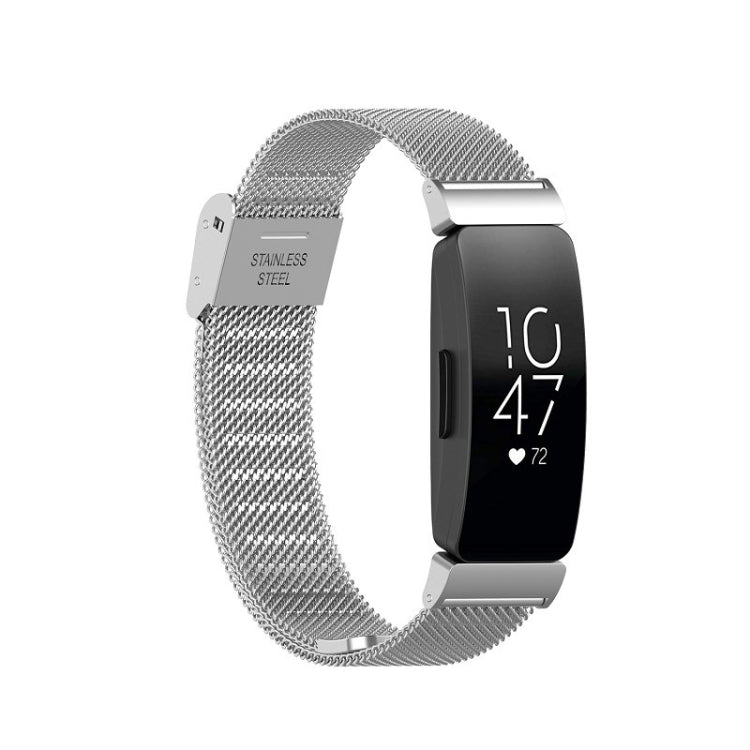 Buckle Fine Mesh Stainless Ssteel Watch Band, For Fitbit Inspire 3