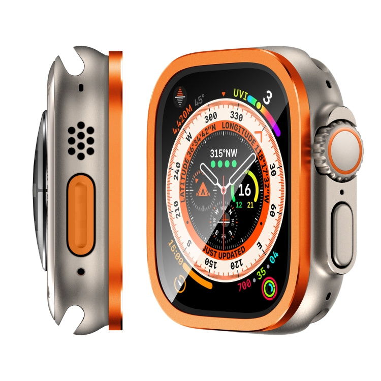 Aluminum Alloy Frame Integrated Tempered Film, For Apple Watch Ultra 49mm