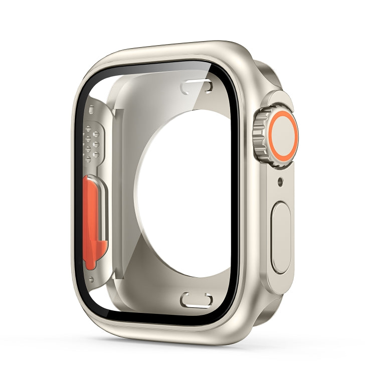Change to Ultra 49mm All-Inclusive Film Hybrid PC Watch Case, For Apple Watch Series 6 / 5 / 4 / SE 44mm, For Apple Watch Series 6 / 5 / 4 / SE 40mm, For Apple Watch Series 9 / 8 / 7 45mm, For Apple Watch Series 9 / 8 / 7 41mm