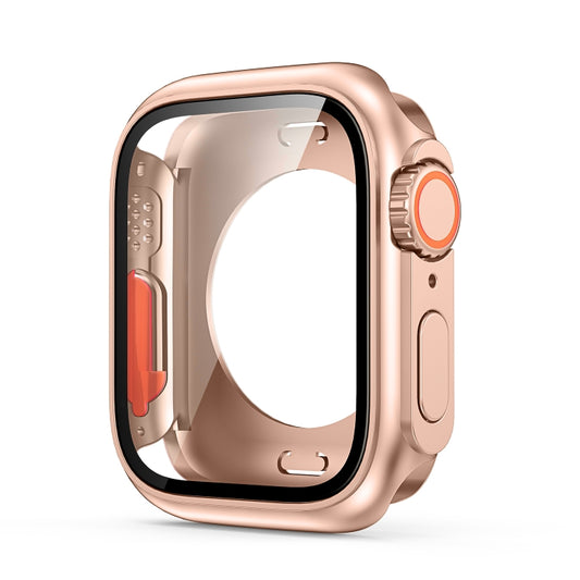 Change to Ultra 49mm All-Inclusive Film Hybrid PC Watch Case, For Apple Watch Series 6 / 5 / 4 / SE 44mm, For Apple Watch Series 6 / 5 / 4 / SE 40mm, For Apple Watch Series 9 / 8 / 7 45mm, For Apple Watch Series 9 / 8 / 7 41mm