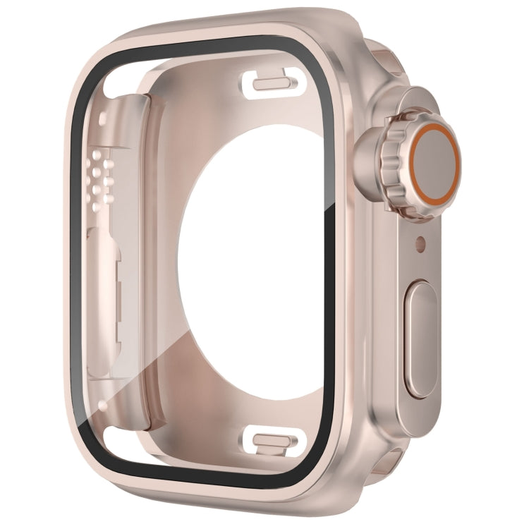 Change to Ultra 49mm Waterproof All-Inclusive Film Hybrid PC Watch Case, For Apple Watch Series 6 / 5 / 4 / SE 44mm, For Apple Watch Series 6 / 5 / 4 / SE 40mm, For Apple Watch Series 9 / 8 / 7 45mm, For Apple Watch Series 9 / 8 / 7 41mm