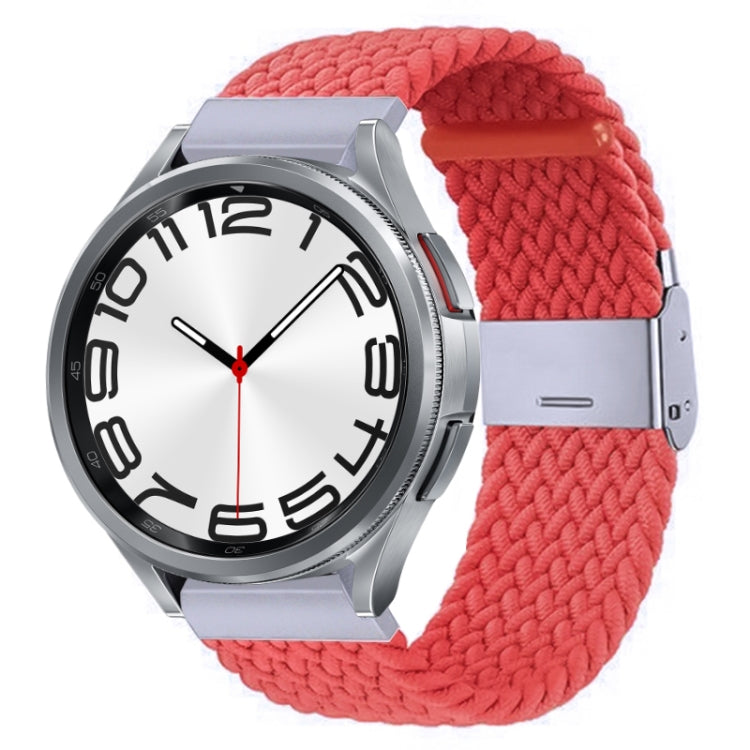 Nylon Braided Metal Buckle Watch Band, For Samsung Galaxy Watch 6 / 6 Classic