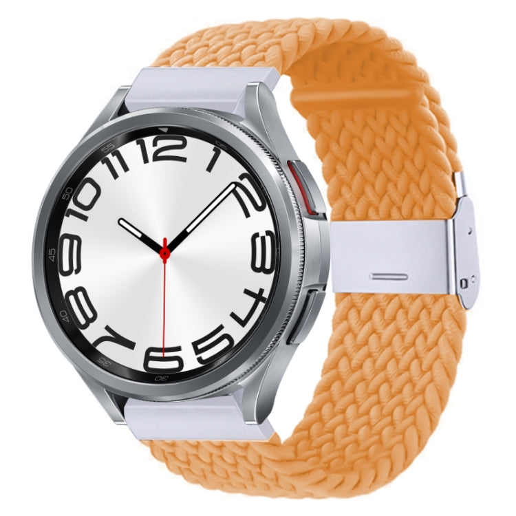 Nylon Braided Metal Buckle Watch Band, For Samsung Galaxy Watch 6 / 6 Classic