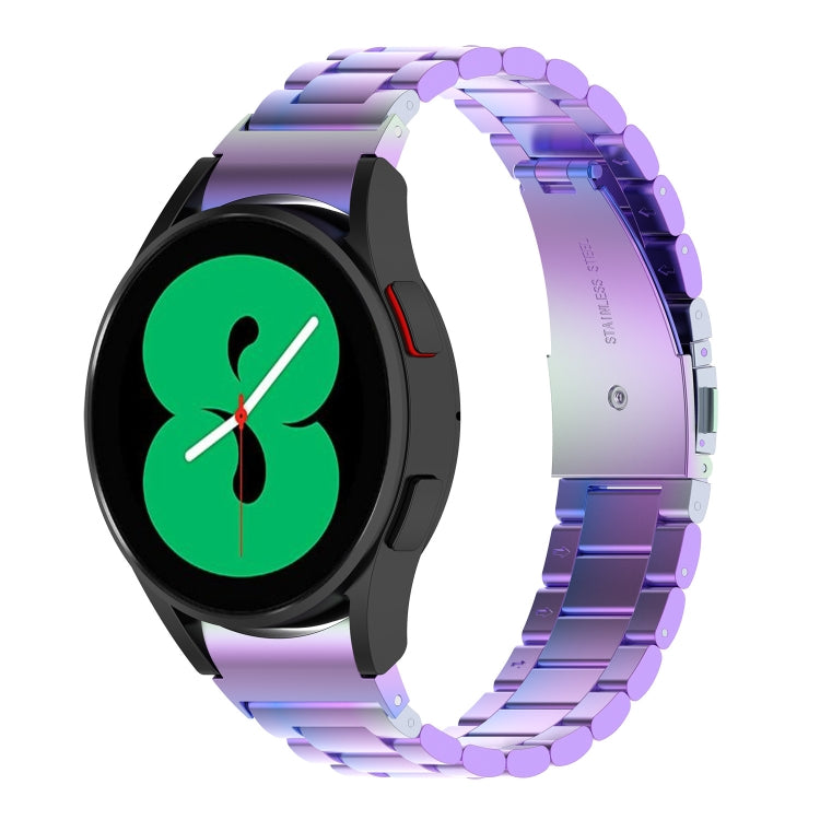 Three Bead Stainless Steel Watch Band, For Samsung Galaxy Watch 6 / 6 Classic