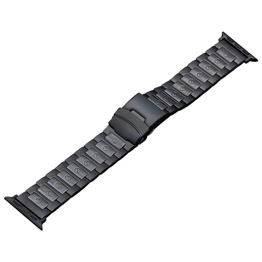 Safety Buckle Titanium Steel Watch Band, For Apple Watch Series 5 44mm, For Apple Watch Series 5 40mm, For Apple Watch Series 4 44mm, For Apple Watch 42mm, For Apple Watch Series 4 40mm, For Apple Watch 38mm, For Apple Watch Series 3 38mm              ...