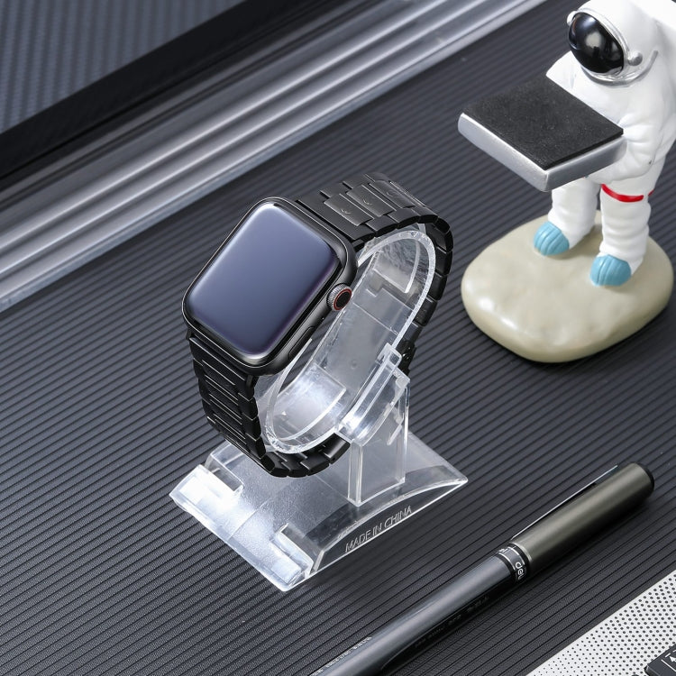 Safety Buckle Titanium Steel Watch Band, For Apple Watch Series 5 44mm, For Apple Watch Series 5 40mm, For Apple Watch Series 4 44mm, For Apple Watch Series 4 40mm, For Apple Watch 42mm, For Apple Watch 38mm, For Apple Watch Series 3 38mm              ...