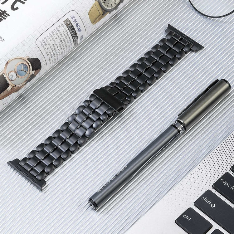 Five Beads Titanium Steel Watch Band, For Apple Watch Ultra 49mm, For Apple Watch SE 2023 44mm, For Apple Watch SE 2023 40mm, For Apple Watch Ultra 2 49mm, For Apple Watch SE 2022 40mm, For Apple Watch Series 9 45mm, For Apple Watch SE 2022 44mm       ...