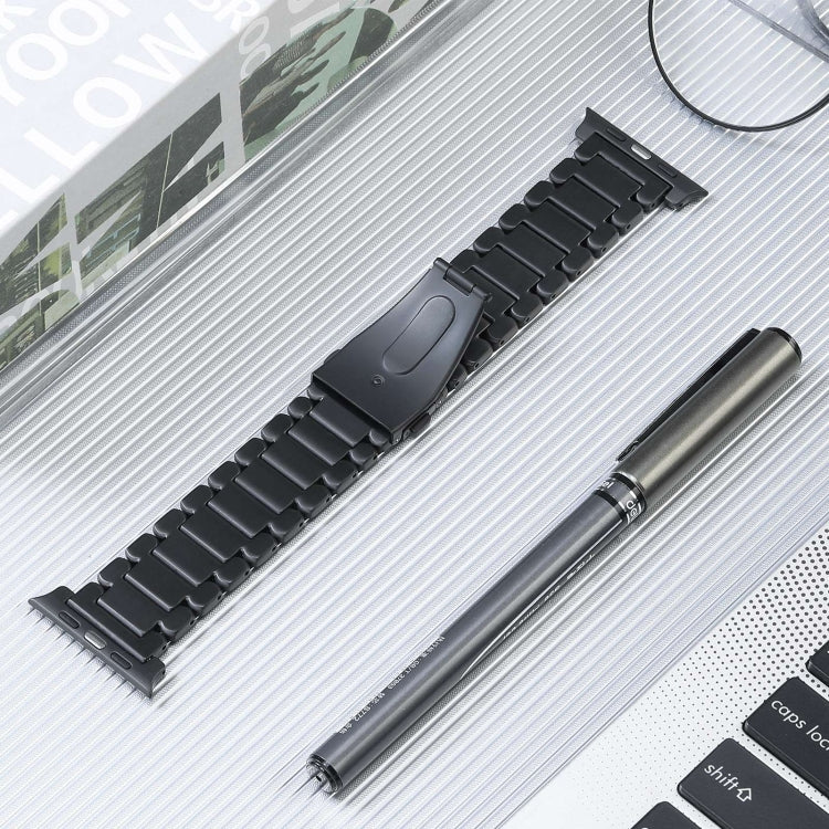 Five Beads Titanium Steel Watch Band, For Apple Watch Ultra 49mm, For Apple Watch SE 2023 44mm, For Apple Watch SE 2023 40mm, For Apple Watch Ultra 2 49mm, For Apple Watch SE 2022 40mm, For Apple Watch Series 9 45mm, For Apple Watch SE 2022 44mm       ...