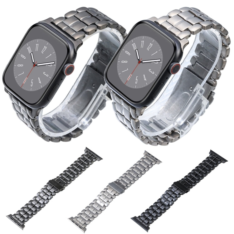 Five Beads Titanium Steel Watch Band, For Apple Watch Series 6 44mm, For Apple Watch Series 5 44mm, For Apple Watch Series 5 40mm, For Apple Watch Series 4 44mm, For Apple Watch 42mm, For Apple Watch Series 3 38mm, For Apple Watch 38mm                 ...