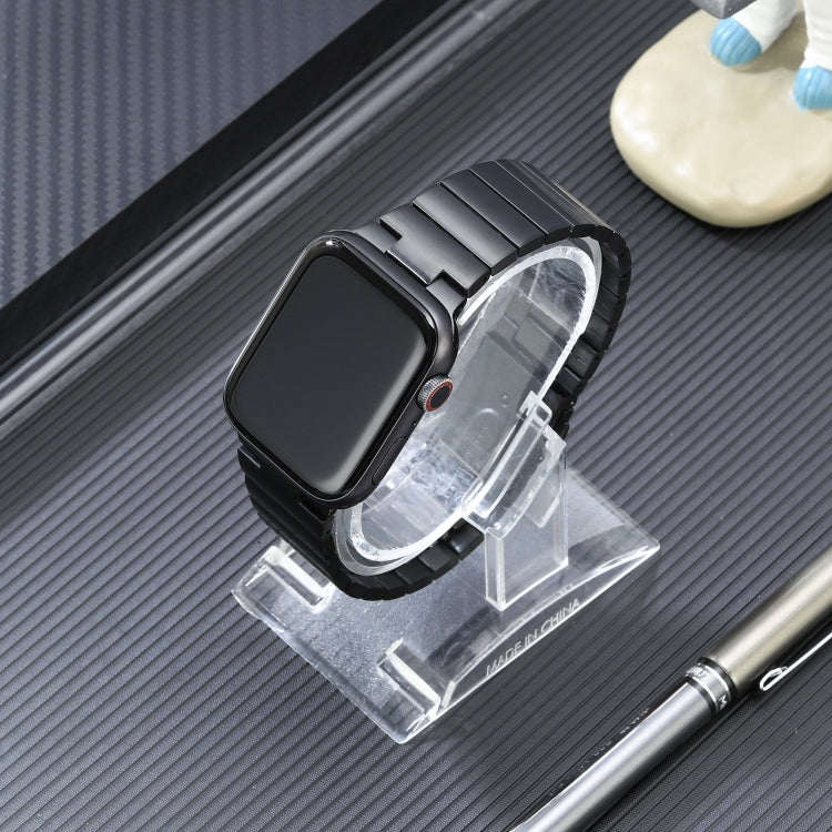Flat Buckle Stainless Steel Watch Band, For Apple Watch Ultra 49mm, For Apple Watch SE 2023 44mm, For Apple Watch SE 2023 40mm, For Apple Watch Ultra 2 49mm, For Apple Watch Series 9 45mm, For Apple Watch SE 2022 40mm, For Apple Watch Series 9 41mm    ...
