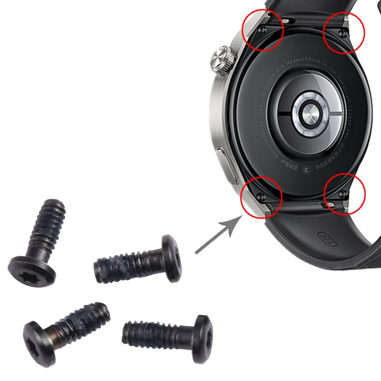 5pcs Original Back Cover Screws, For Huawei Watch GT 3 Pro, For Huawei Watch GT 3 46mm, For Huawei Watch GT 3 42mm, For Huawei Watch 3 Pro, For Huawei Watch 3, For Huawei Watch GT 2 Pro