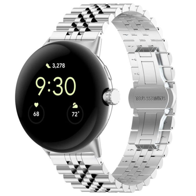 Seven Beads Stainless Steel Metal Watch Band, For Google Pixel Watch 4 / 3 / 2 / 1 41mm