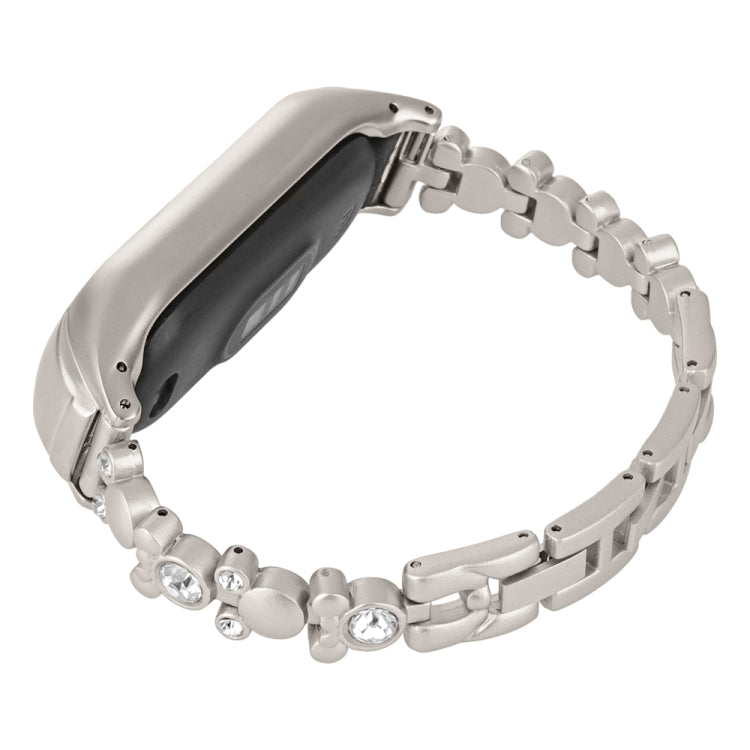 Cute Bear Diamond Metal Watch Band, For Xiaomi Mi Band 8, For Xiaomi Mi Band 7, For Xiaomi Mi Band 6 / 5