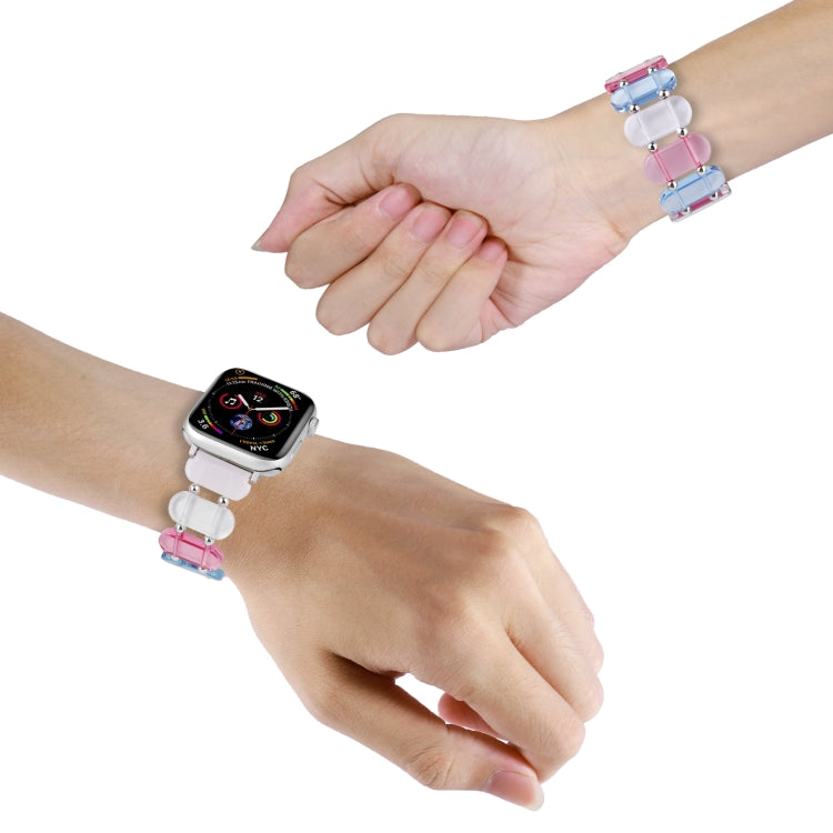 Stretch Resin Watch Band, For Apple Watch SE 2023 44mm, For Apple Watch SE 2023 40mm, For Apple Watch Ultra 2 49mm, For Apple Watch Series 9 45mm, For Apple Watch Series 9 41mm, For Apple Watch Ultra 49mm