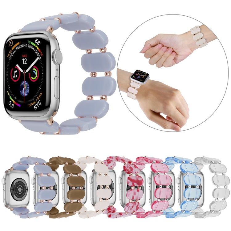 Stretch Resin Watch Band, For Apple Watch Series 8 41mm, For Apple Watch Series 8 45mm, For Apple Watch SE 2022 40mm, For Apple Watch SE 2022 44mm, For Apple Watch Series 7 41mm, For Apple Watch Series 7 45mm